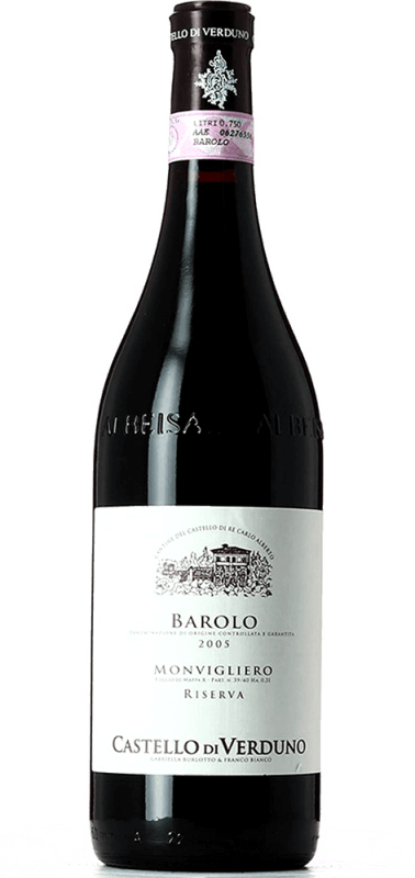Monvigliero Riserva Barolo DOCG - Castello di Verduno