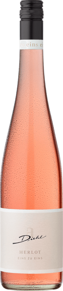Vorschau: 6er Vorteils-Weinpaket - Merlot Rosé eins zu eins feinherb - A. Diehl