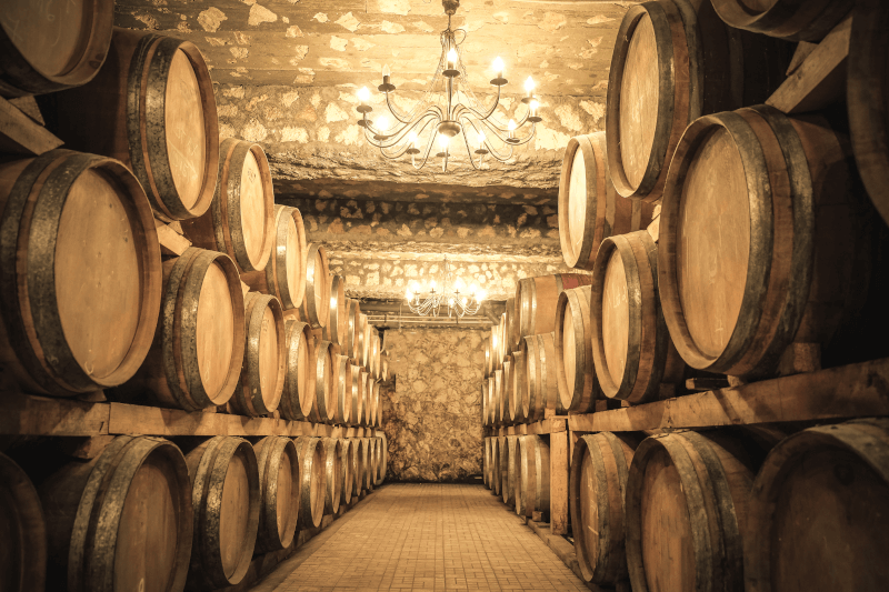 Skladovacie sudy na víno