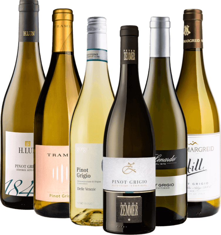 Šumivé biele vína Pinot Grigio z Talianska - 6x degustačný balíček