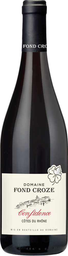 Vorschau: Cuvée Confidence Rouge Côtes du Rhône AOP - Domaine Fond Croze - 6x výhodné balenie vín