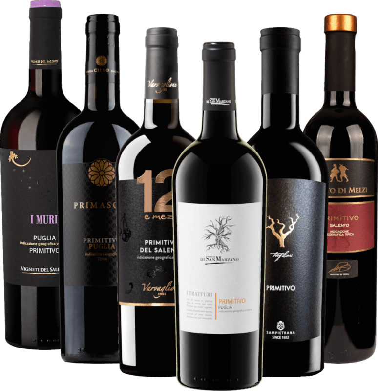 Poklady Primitivo z Apúlie - 6x degustačný balík