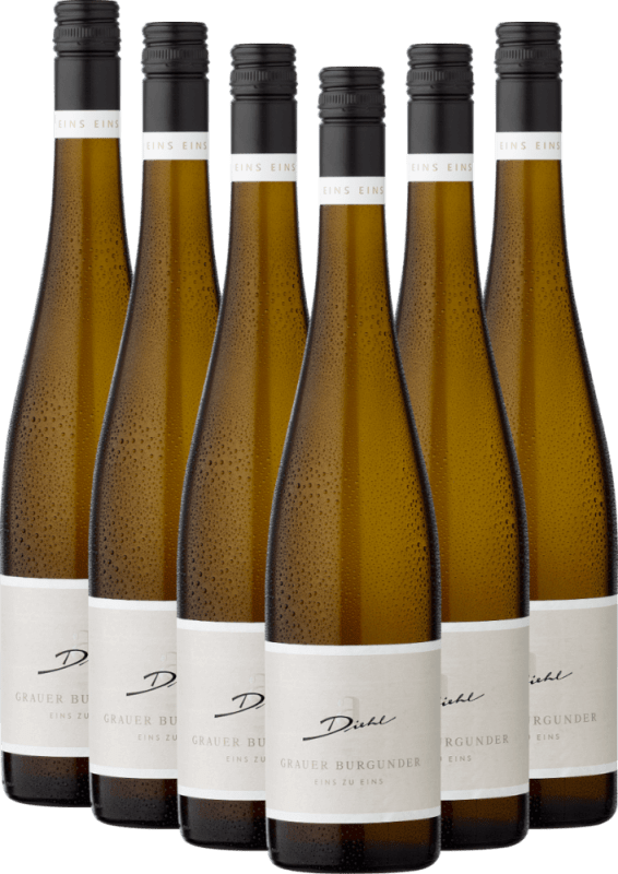 6er Vorteils-Weinpaket - Grauer Burgunder eins zu eins - A. Diehl