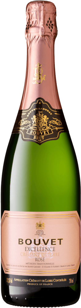 Vorschau: 12er Vorteils-Weinpaket - Crémant Brut Rosé Excellence - Bouvet Ladubay