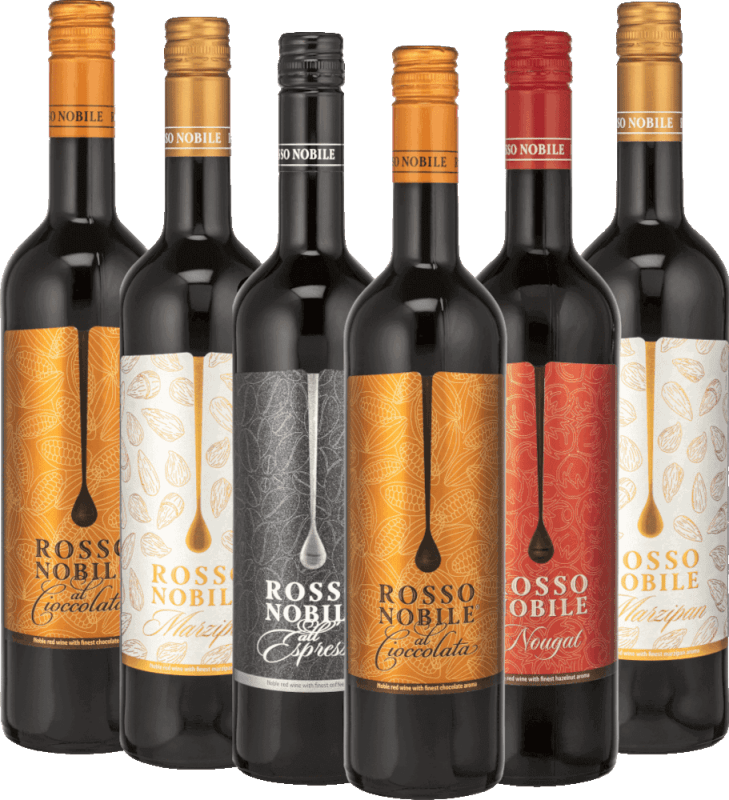 6er Probierpaket - Rosso Nobile sinnliche Winterverführung von Les Grands Chais de France