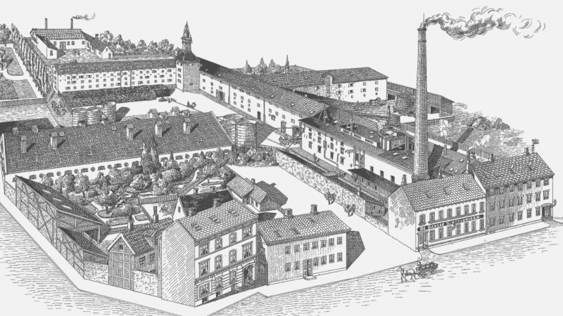 Továreň Henius v Urbansgade v Aalborgu Továreň Henius v Urbansgade v Aalborgu